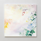 Whispers of Petalfall – blush pink botanical canvas wall art print by Aspire Prints