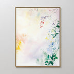 Whispers of Petalfall – blush pink botanical canvas wall art print by Aspire Prints