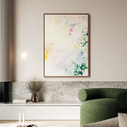Whispers of Petalfall – blush pink botanical canvas wall art print by Aspire Prints