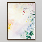 Whispers of Petalfall – blush pink botanical canvas wall art print by Aspire Prints