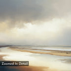 Whispers of the Tideline – blue coastal canvas wall art print by Aspire Prints