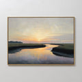 Marsh of Molten Gold – green vintage canvas wall art print by Aspire Prints