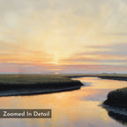 Marsh of Molten Gold – green vintage canvas wall art print by Aspire Prints