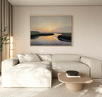 Marsh of Molten Gold – green vintage canvas wall art print by Aspire Prints