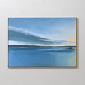 Whispers on Still Water Canvas Print – blue coastal canvas wall art print by Aspire Prints