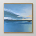 Whispers of Still Water – blue coastal canvas wall art print by Aspire Prints