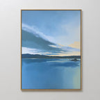 Whispers on Still Water Canvas Print – blue vintage canvas wall art print by Aspire Prints