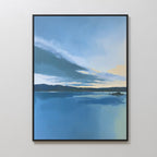 Whispers on Still Water Canvas Print – blue vintage canvas wall art print by Aspire Prints