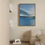 Whispers on Still Water Canvas Print – blue vintage canvas wall art print by Aspire Prints