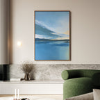 Whispers on Still Water Canvas Print – blue vintage canvas wall art print by Aspire Prints