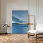Whispers on Still Water Canvas Print – blue vintage canvas wall art print by Aspire Prints