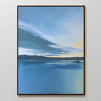 Whispers on Still Water Canvas Print – blue vintage canvas wall art print by Aspire Prints