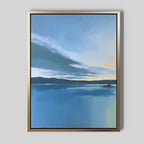 Whispers on Still Water Canvas Print – blue vintage canvas wall art print by Aspire Prints