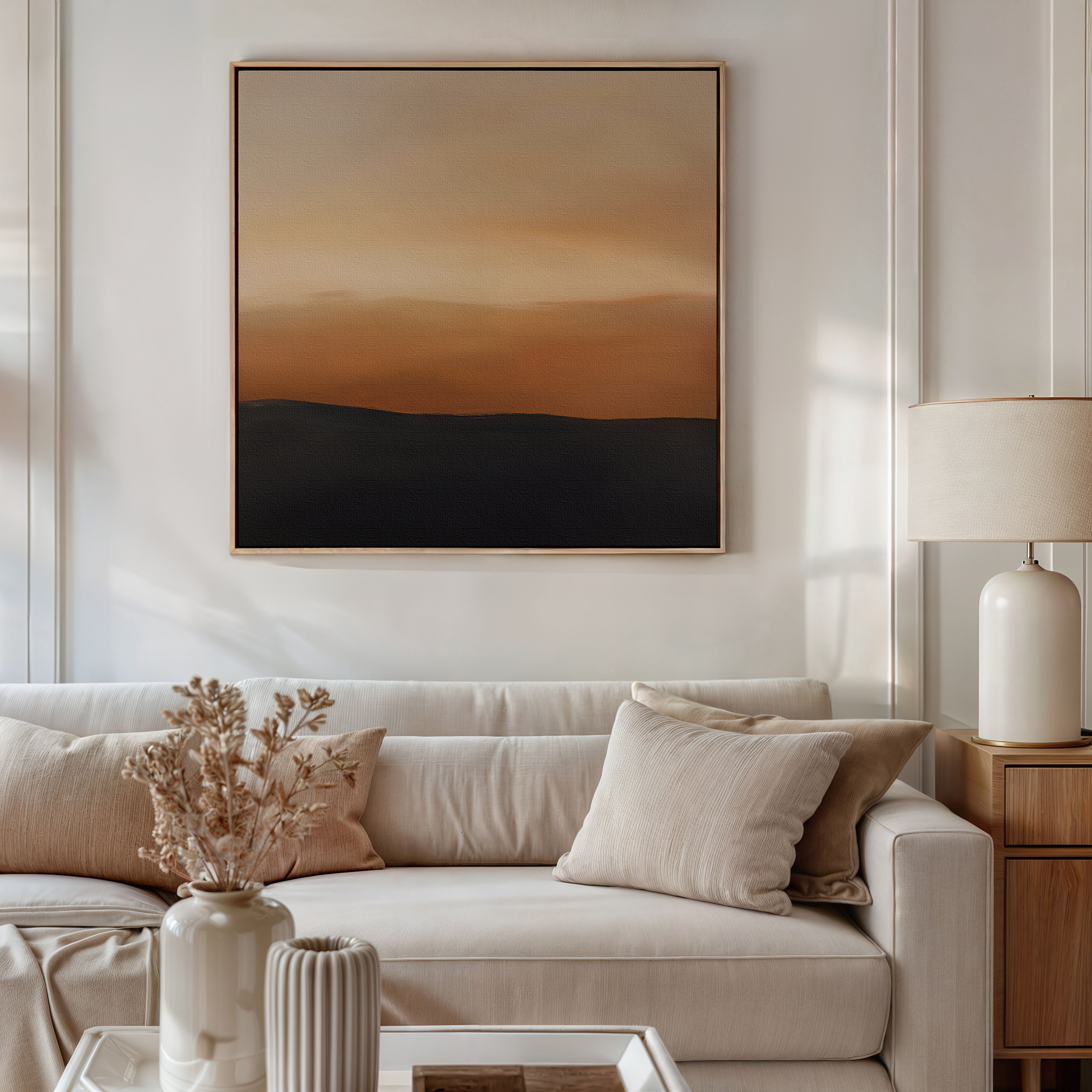 Tranquil Vista Abstract Canvas Art