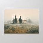 Whispers of Tuscany Canvas Print – green vintage canvas wall art print by Aspire Prints