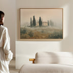 Whispers of Tuscany Canvas Print – green vintage canvas wall art print by Aspire Prints
