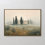 Whispers of Tuscany Canvas Print – green vintage canvas wall art print by Aspire Prints