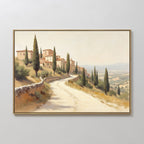 Whispers of Tuscany – green vintage canvas wall art print by Aspire Prints