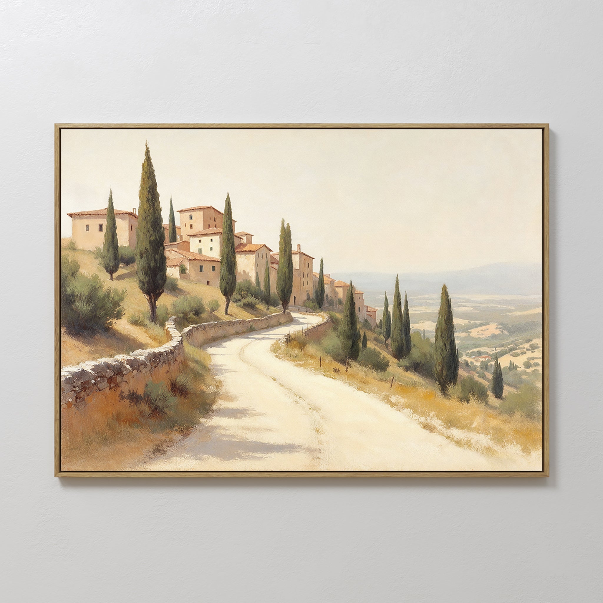 Whispers of Tuscany – green vintage canvas wall art print by Aspire Prints