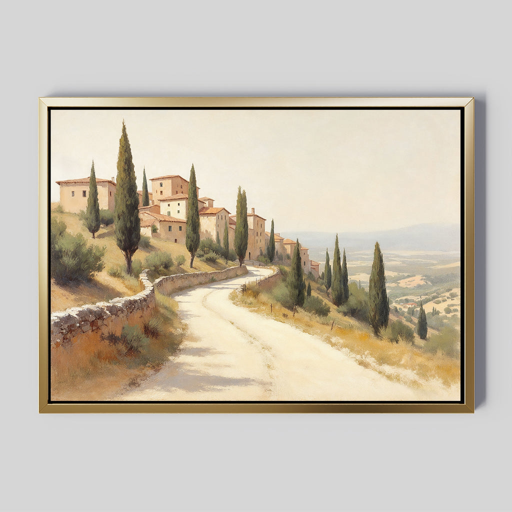 Whispers of Tuscany – green vintage canvas wall art print by Aspire Prints