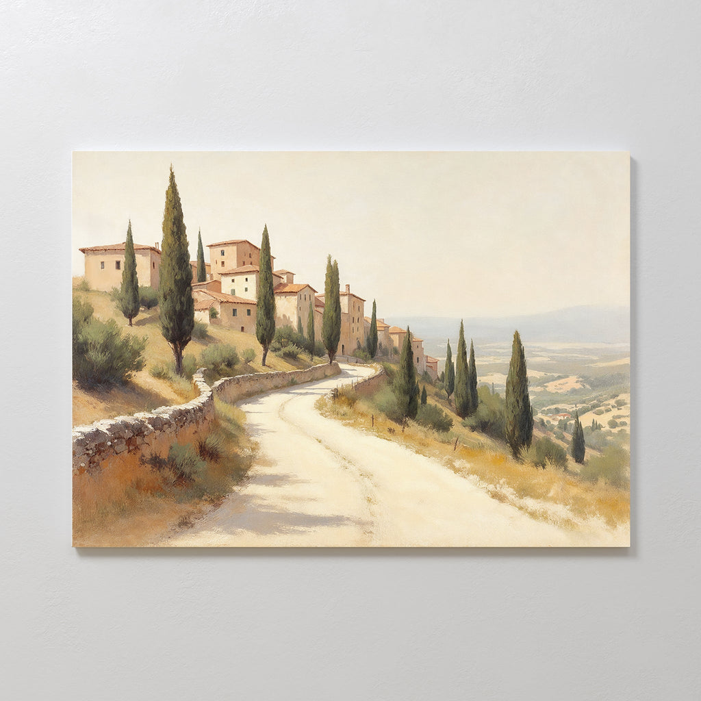 Whispers of Tuscany – green vintage canvas wall art print by Aspire Prints