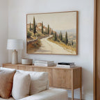 Whispers of Tuscany – green vintage canvas wall art print by Aspire Prints