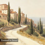 Whispers of Tuscany – green vintage canvas wall art print by Aspire Prints