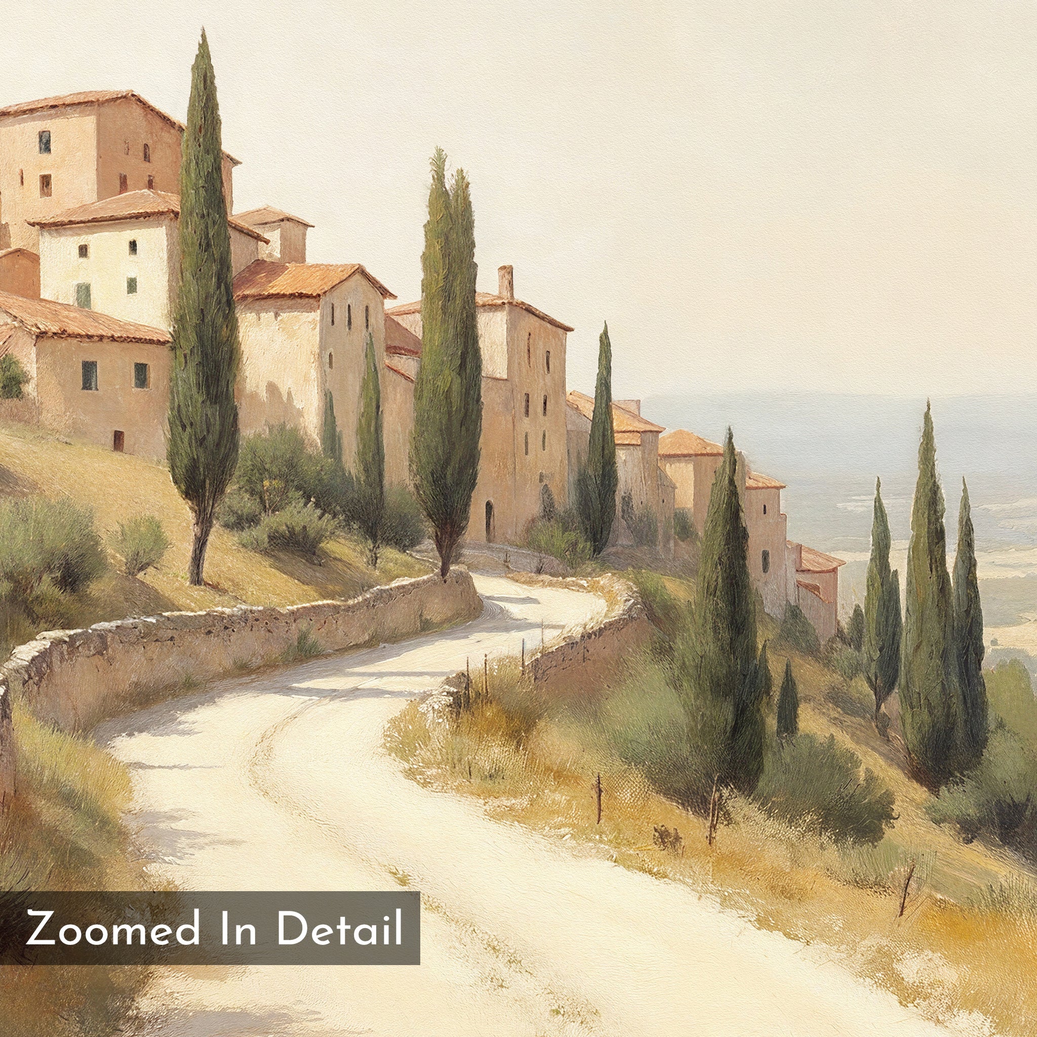 Whispers of Tuscany – green vintage canvas wall art print by Aspire Prints