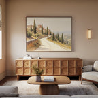 Whispers of Tuscany – green vintage canvas wall art print by Aspire Prints