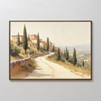 Whispers of Tuscany – green vintage canvas wall art print by Aspire Prints