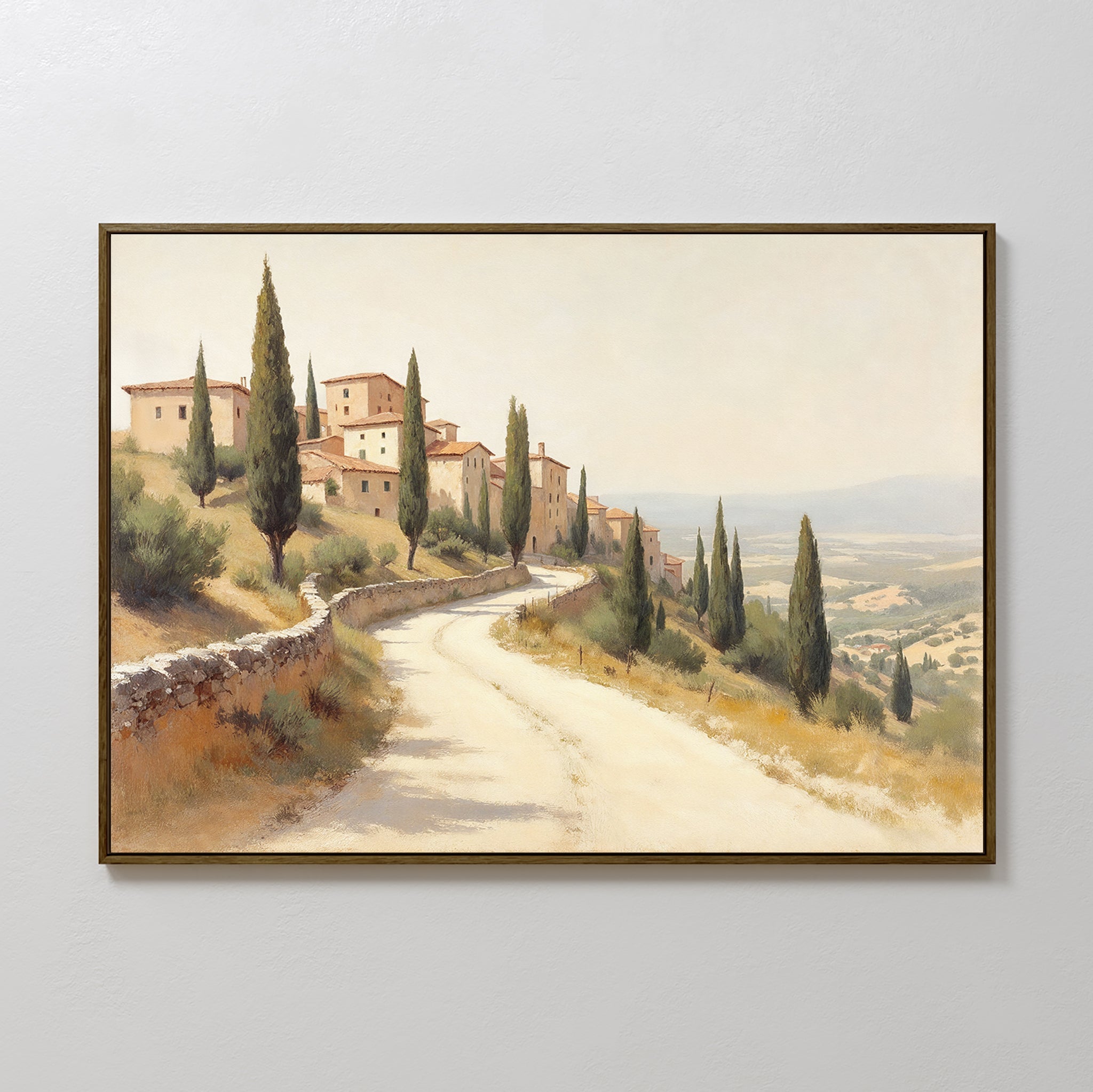 Whispers of Tuscany – green vintage canvas wall art print by Aspire Prints