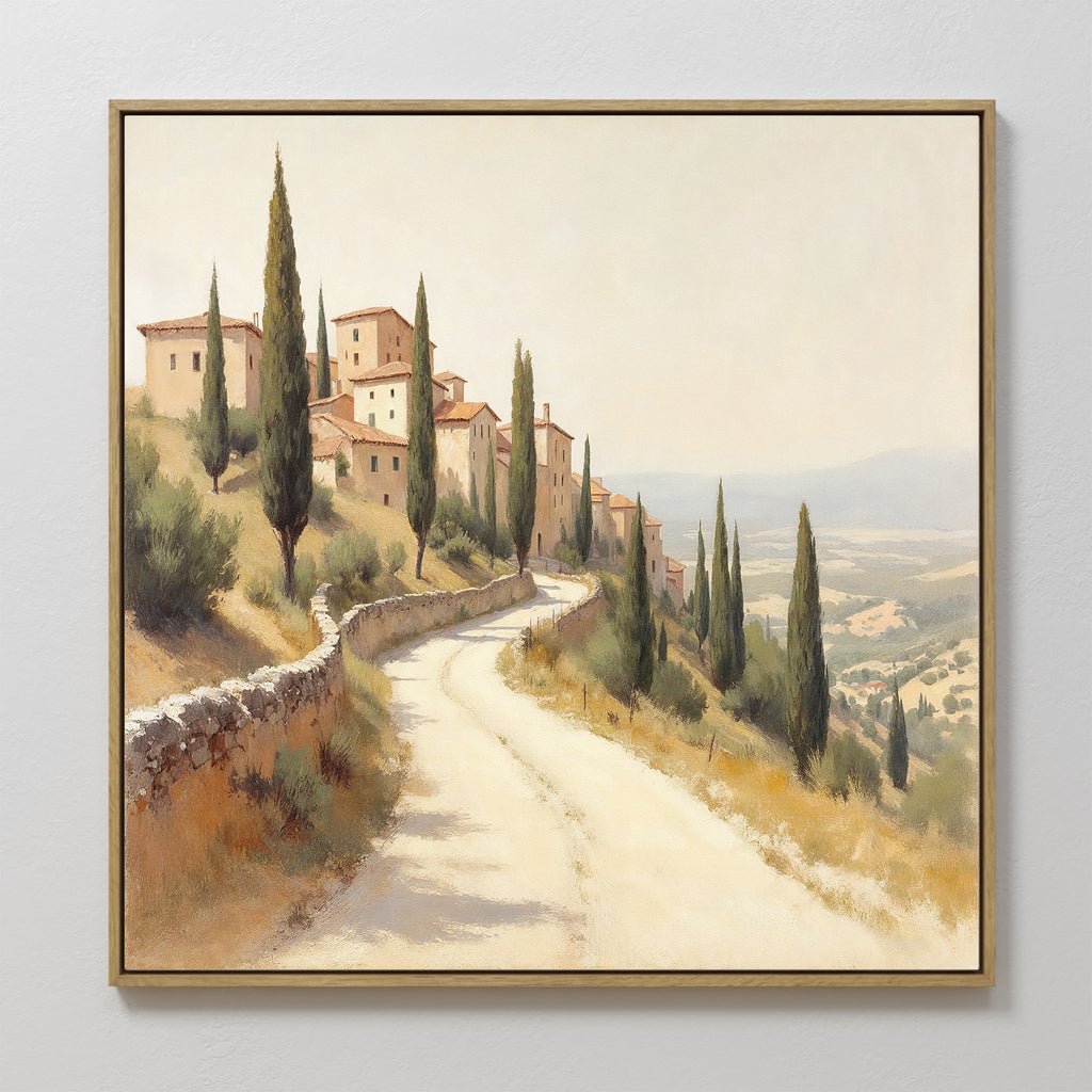 Whispers of Tuscany Canvas Print – green vintage canvas wall art print by Aspire Prints