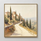 Whispers of Tuscany Canvas Print – green vintage canvas wall art print by Aspire Prints