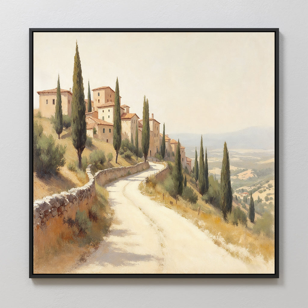 Whispers of Tuscany Canvas Print – green vintage canvas wall art print by Aspire Prints