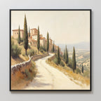 Whispers of Tuscany Canvas Print – green vintage canvas wall art print by Aspire Prints