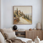 Whispers of Tuscany Canvas Print – green vintage canvas wall art print by Aspire Prints