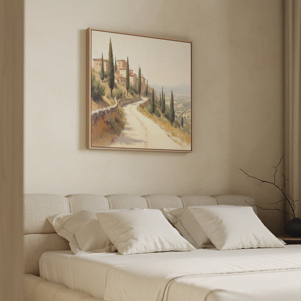 Whispers of Tuscany Canvas Print – green vintage canvas wall art print by Aspire Prints