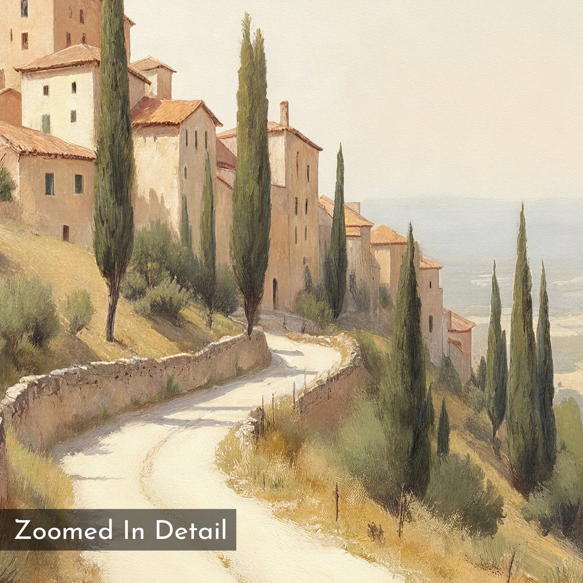 Whispers of Tuscany Canvas Print – green vintage canvas wall art print by Aspire Prints