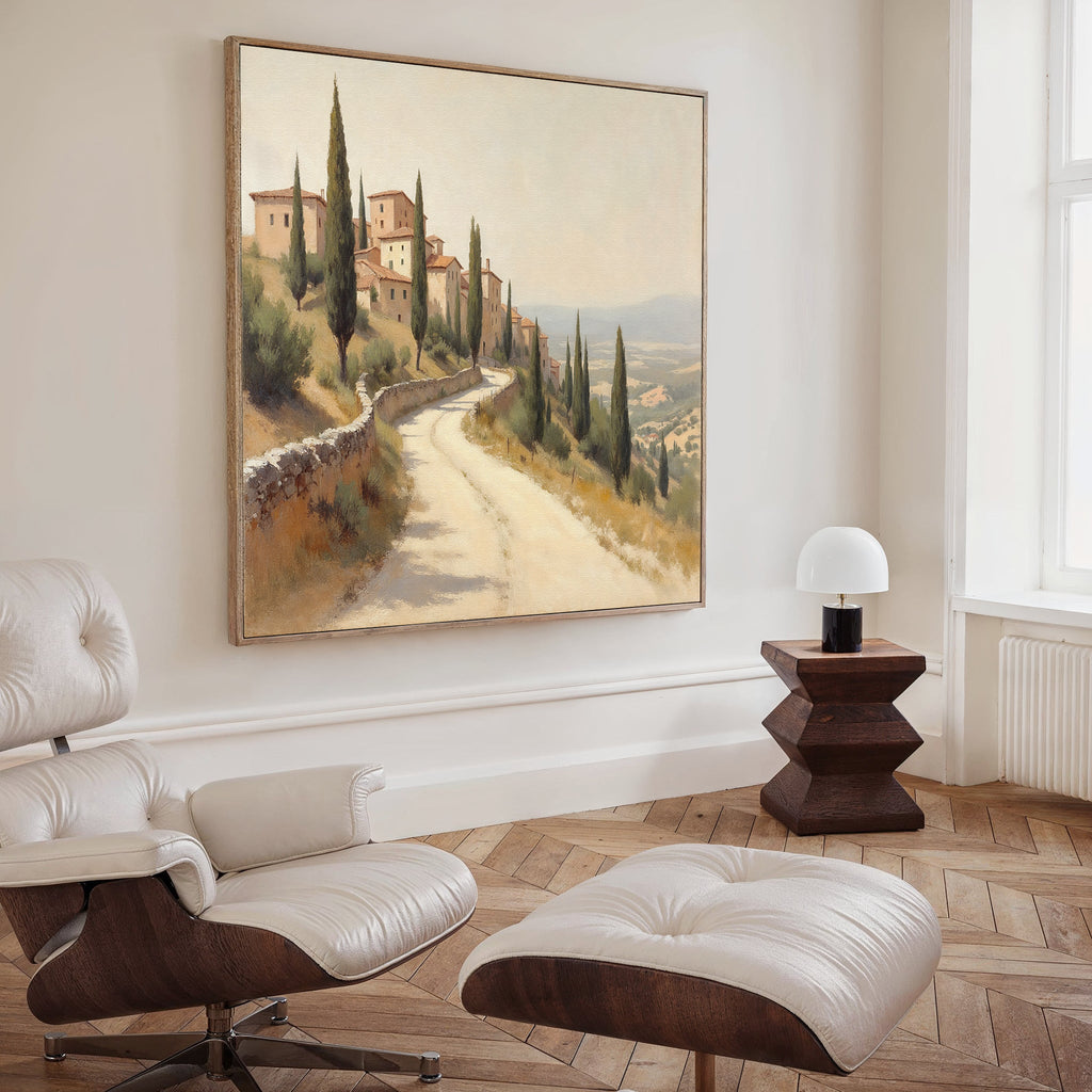 Whispers of Tuscany Canvas Print – green vintage canvas wall art print by Aspire Prints