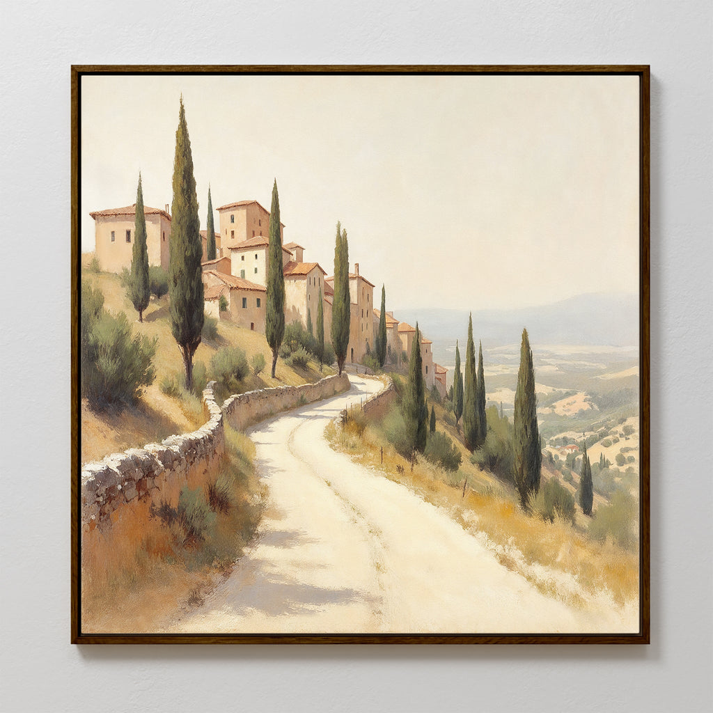 Whispers of Tuscany Canvas Print – green vintage canvas wall art print by Aspire Prints