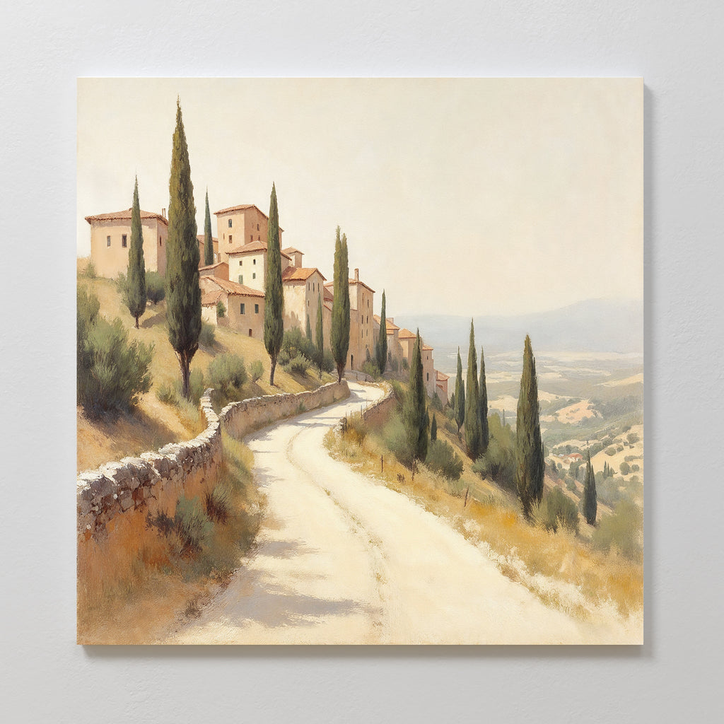 Whispers of Tuscany Canvas Print – green vintage canvas wall art print by Aspire Prints