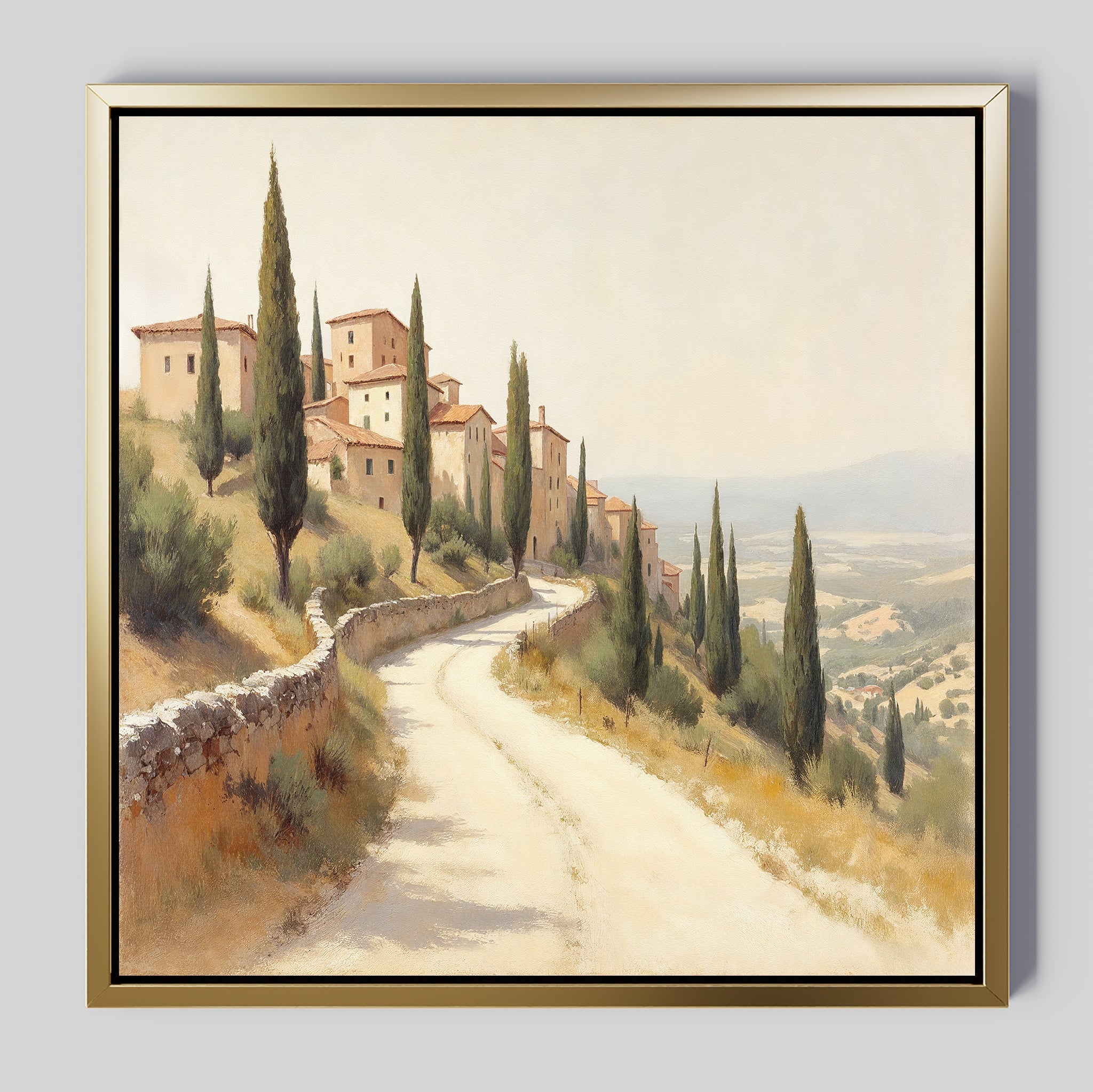 Whispers of Tuscany Canvas Print – green vintage canvas wall art print by Aspire Prints