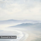 Whispering Tides at Dawn – blue coastal canvas wall art print by Aspire Prints