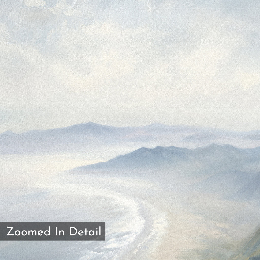 Whispers of the Tide – blue coastal canvas wall art print by Aspire Prints