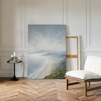 Whispers of the Tide – blue coastal canvas wall art print by Aspire Prints