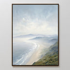 Whispers of the Tide – blue coastal canvas wall art print by Aspire Prints