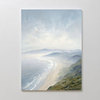 Whispers of the Tide – blue coastal canvas wall art print by Aspire Prints