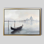 Whispers of Venice Canvas Print – blue vintage canvas wall art print by Aspire Prints