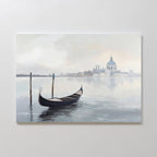 Whispers of Venice Canvas Print – blue vintage canvas wall art print by Aspire Prints