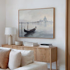 Whispers of Venice Canvas Print – blue vintage canvas wall art print by Aspire Prints